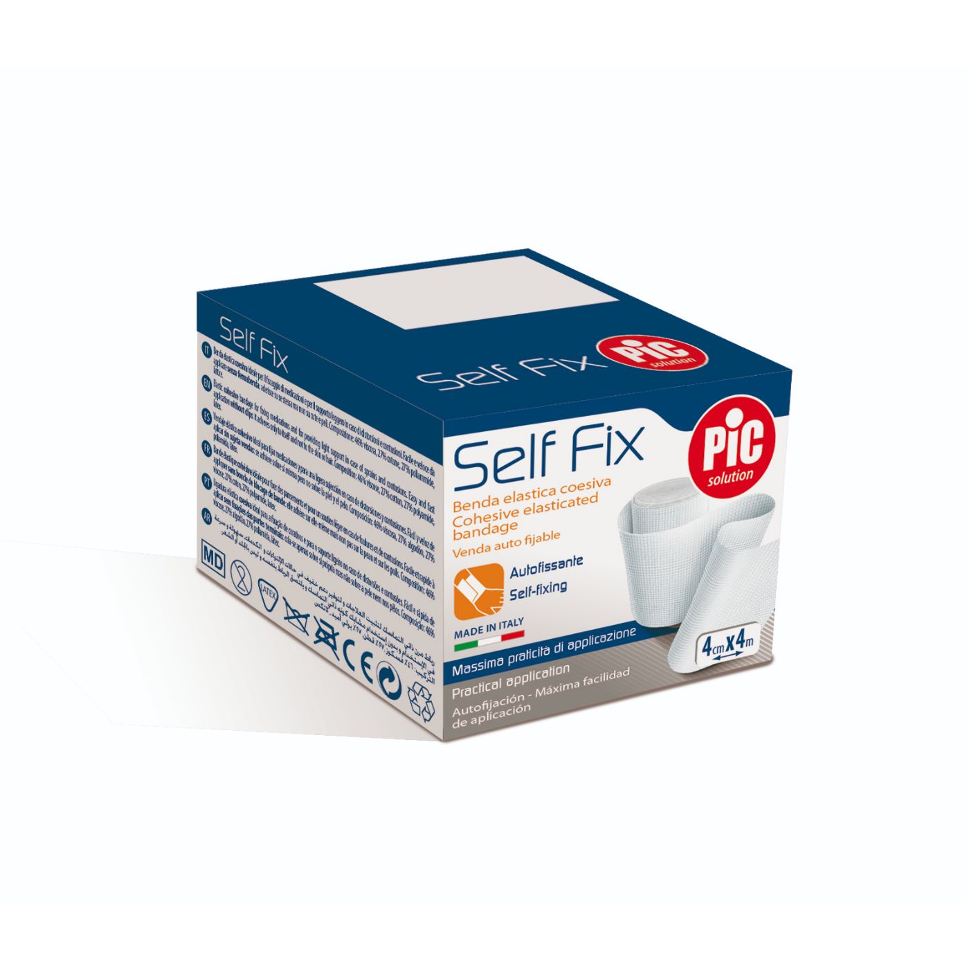 Pic Elastic Self Fix (4Cm X 4M) Bandage 1 PC | Cotton Gauze Bandages Pic Elastic Self Fix (4Cm X 4M) Bandage 1 PC | Cotton Gauze Bandages