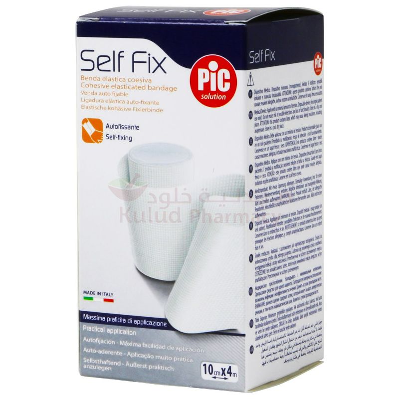 Pic Elastic Self Fix (Cm 10 X4M) Bandage 1 PC | Cotton Gauze Bandages Pic Elastic Self Fix (Cm 10 X4M) Bandage 1 PC | Cotton Gauze Bandages