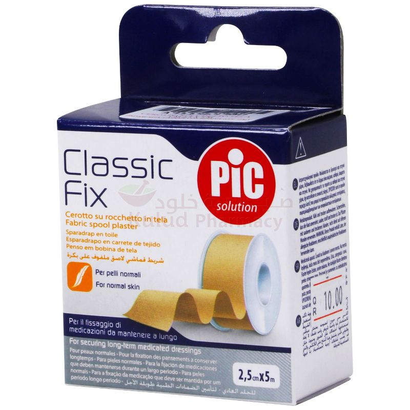 Pic Fabric Spool Plaster Fix 2.5Cmx5M Tape 1 PC | Plasters Pic Fabric Spool Plaster Fix 2.5Cmx5M Tape 1 PC | Plasters