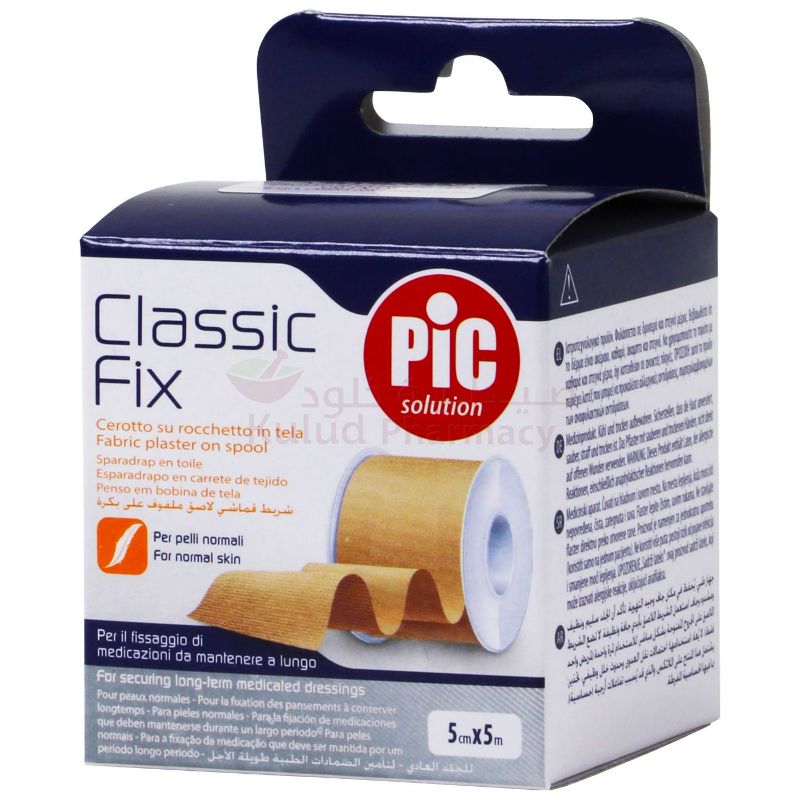 Pic Fabric Spool Plaster Classic Fix 5Cmx5M Tape 1 PC | Plasters Pic Fabric Spool Plaster Classic Fix 5Cmx5M Tape 1 PC | Plasters