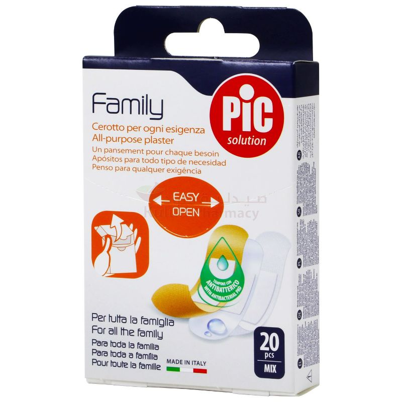 Pic Family Pack Mix Plaster 20 PC | Plasters Pic Family Pack Mix Plaster 20 PC | Plasters