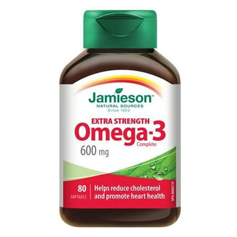 Jamieson Omega 3 Complete Soft Gelattin Capsule 600Mg 80 PC