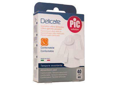 Pic Delicate Assorted Plaster 40 PC | Plasters Pic Delicate Assorted Plaster 40 PC | Plasters