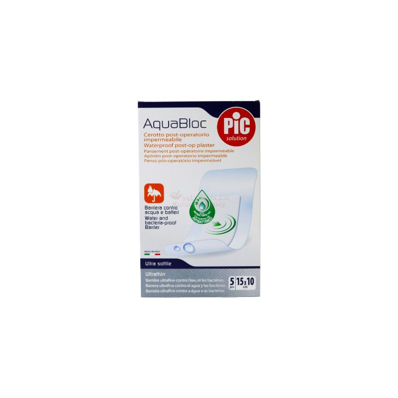 Pic Aquabloc 15 X 10 Cm Sterile Plaster 5 PC | Plasters Pic Aquabloc 15 X 10 Cm Sterile Plaster 5 PC | Plasters