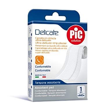 Pic White Stripe Delicate 8Cm X 50Cm Plaster 1 PC | Plasters Pic White Stripe Delicate 8Cm X 50Cm Plaster 1 PC | Plasters