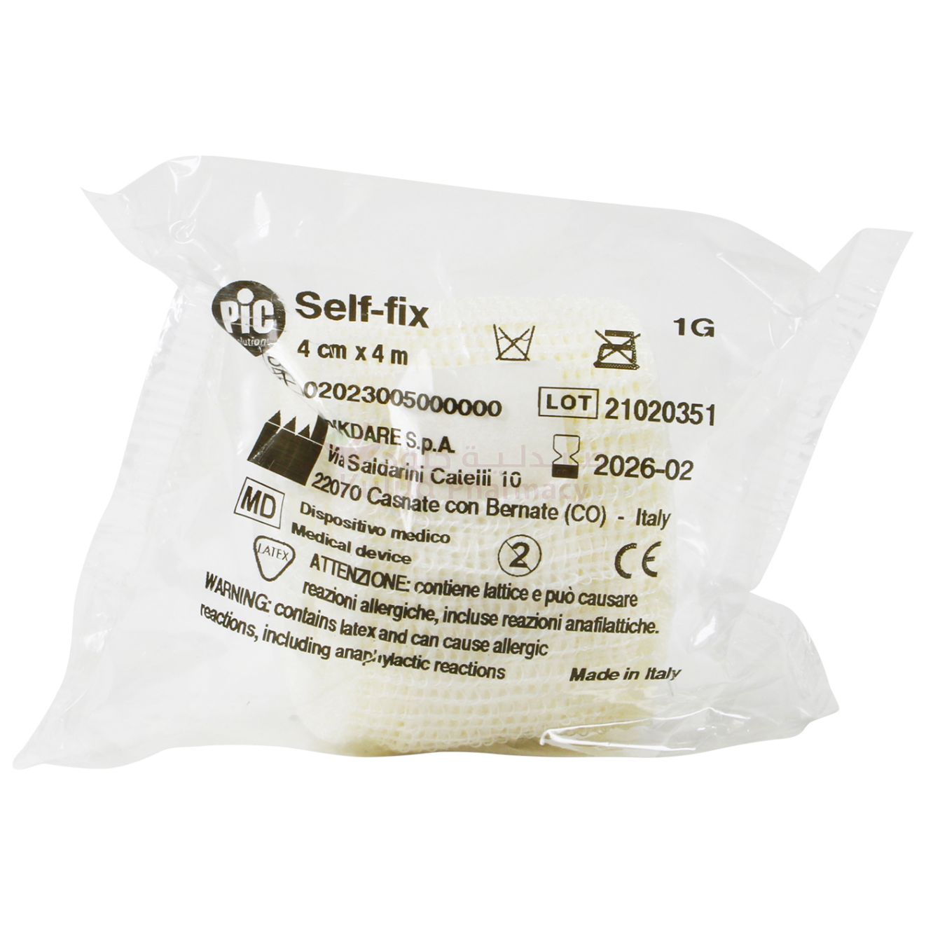 Buy Pic Elastic Self Fix (Cm 4 X 4 M) Bandage 1 PC Online – Kulud Pharmacy