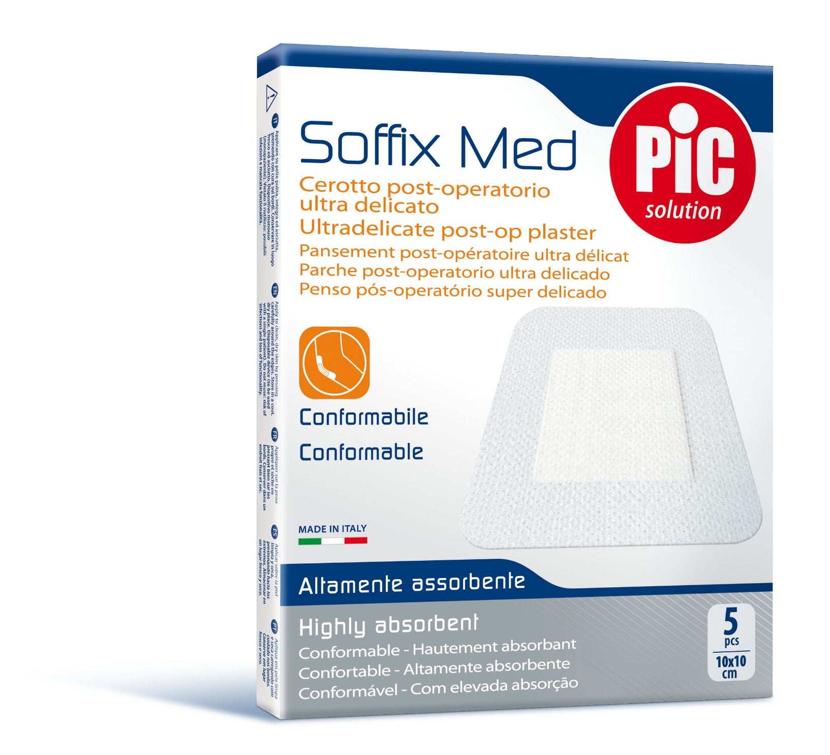 Pic Soffix Med 10Cmx 10Cm Plaster 5 PC | Plasters Pic Soffix Med 10Cmx 10Cm Plaster 5 PC | Plasters