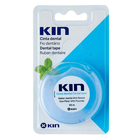 Buy Kin With Fluorin Minted Dental Tape 50 MM Online - Kulud Pharmacy