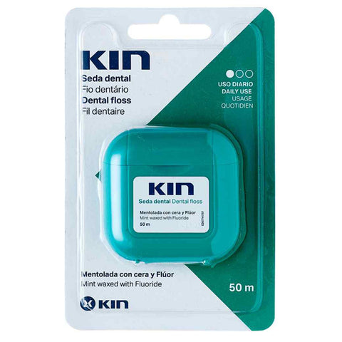 Buy Kin Waxed Dental Floss 50 MT Online - Kulud Pharmacy