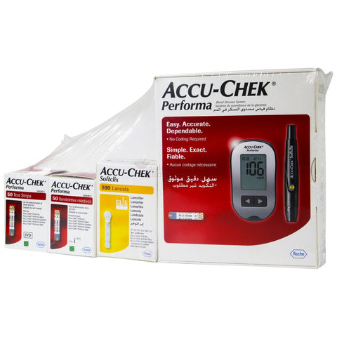 Buy Accu Chek Performa Kit Offer Strips Sugar Test Kit 1 KT Online - Kulud Pharmacy