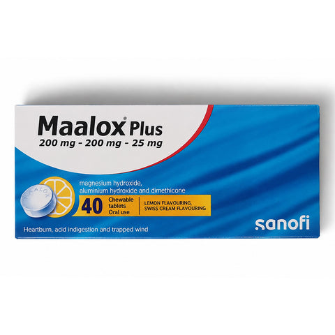 Maalox Plus Chewable Tablet 40 PC