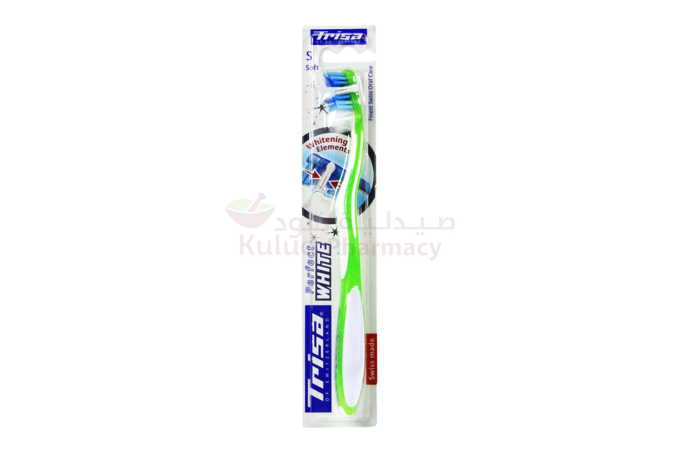 Trisa Perfect White Soft Toothbrush 1 PC | Toothbrushes Trisa Perfect White Soft Toothbrush 1 PC | Toothbrushes