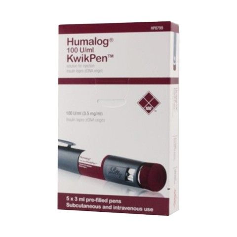 Buy Humalog Kwikpen Pre-Filled Pen 100 I.U 5 PC Online - Kulud Pharmacy