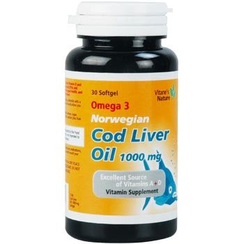 Buy Vitanes Nature Cod Liver Oil Tablet 1000 Mg 30 PC Online - Kulud Pharmacy