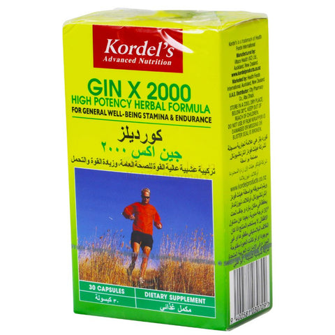 Buy Kordels Gin X Hard Capsule 2000 Mg 30 PC Online - Kulud Pharmacy