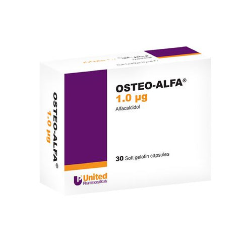 Buy Osteo Alfa Hard Capsule 1 Mcg 30 PC Online - Kulud Pharmacy