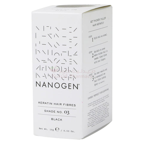 Nanogen Nanofibers Black 15 Hair Color 15 GM