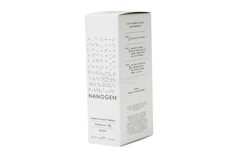 Buy Nanogen Nanofibers Black Hair Color 30 GM Online - Kulud Pharmacy