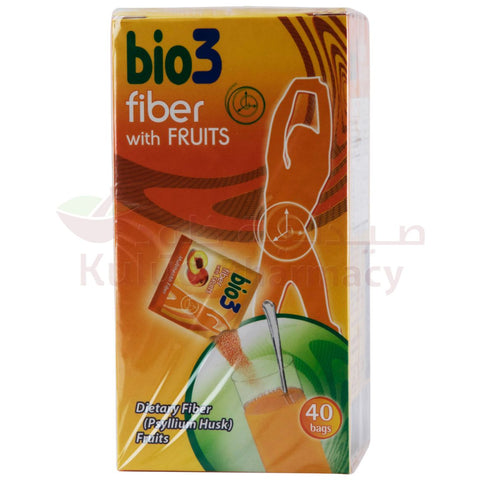 Buy Bio3 Fiber With Fruits Bag 40 PC Online - Kulud Pharmacy