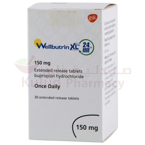 bupropion hcl 150 mg Wellbutrin Xl Tablet 150 Mg 30 PC