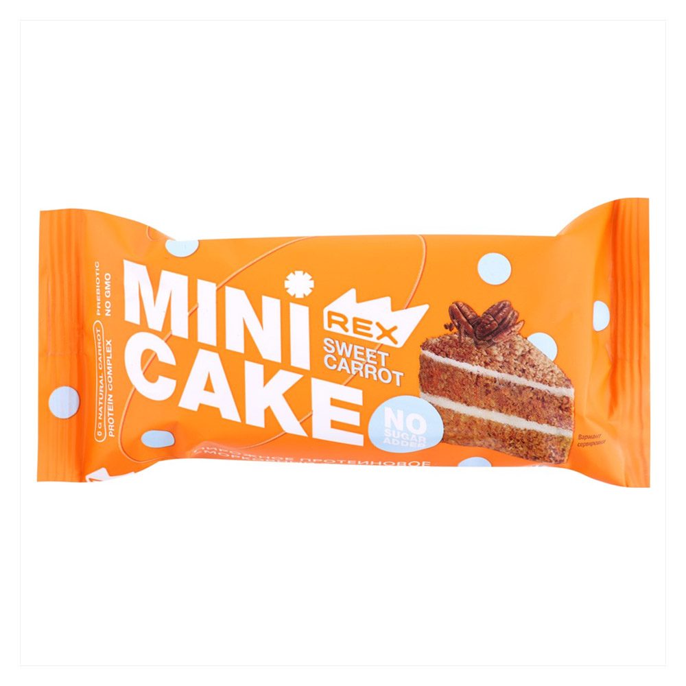 Rex Mini Protein Cake Carrot Cake, 40 G | Protein Snacks Rex Mini Protein Cake Carrot Cake, 40 G | Protein Snacks