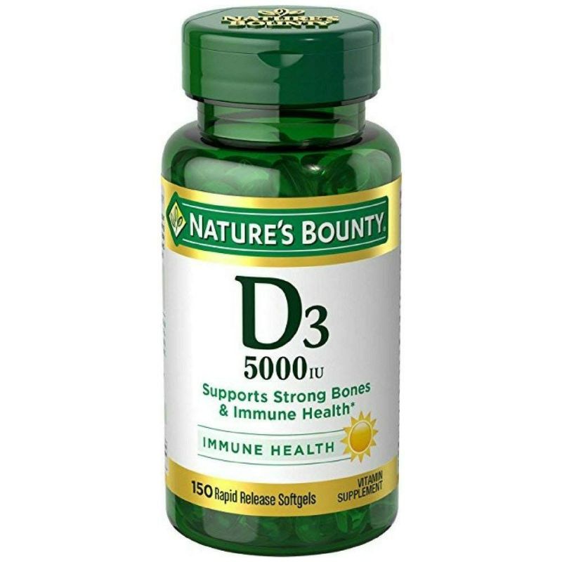 Natures Bounty Vitamin D3 Capsule 5000 I.U 150 CAP | Vitamin D Natures Bounty Vitamin D3 Capsule 5000 I.U 150 CAP | Vitamin D