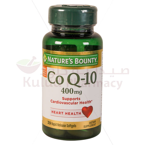 Buy Natures Bounty Co Q-10 Soft Gelattin Capsule 400 Mg 39 PC Online - Kulud Pharmacy