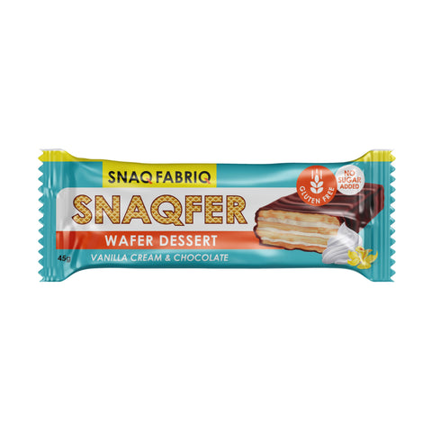 Snaq Fabriq wafer Bar Vanilla Cream and Belgian Chocolate 45g