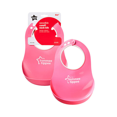 Tommee Tippee Essentials Comfi Neck Catch Bib (Pink)