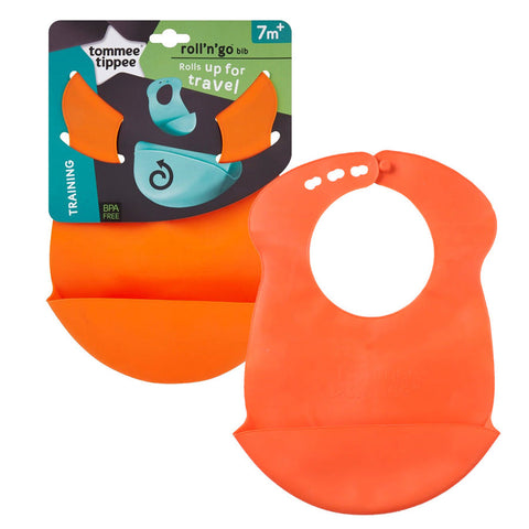 Tommee Tippee Roll And Go Bib (Orange)