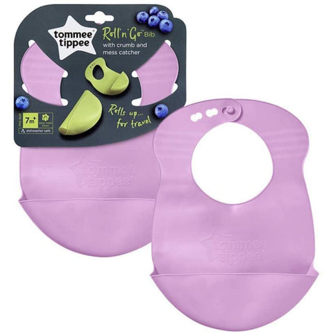 Tommee Tippee Roll And Go Bib (Purple)