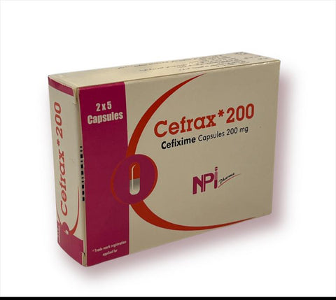 Buy Cefrax Soft Gelattin Capsule 200 Mg 10 CAP Online - Kulud Pharmacy