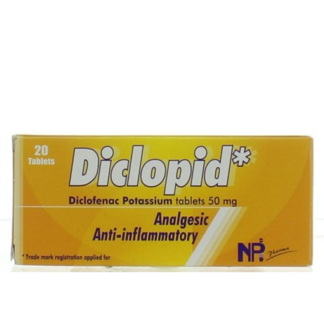 Buy Diclopid Tablet 50 Mg 20 PC Online – Kulud Pharmacy