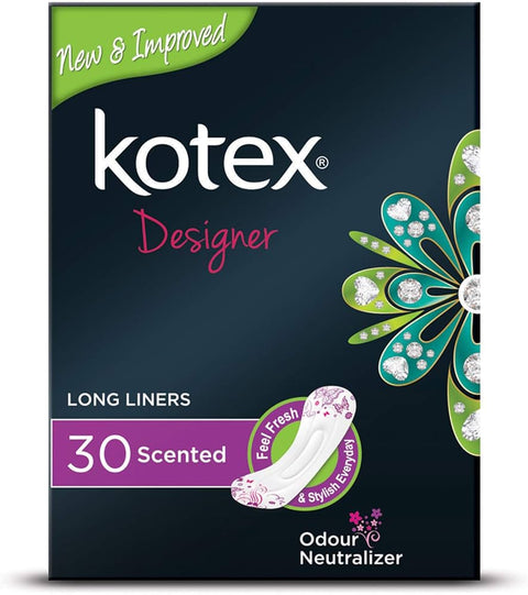 Buy Kotex Long Liners Scented Sanitary Pads 30 PC Online - Kulud Pharmacy