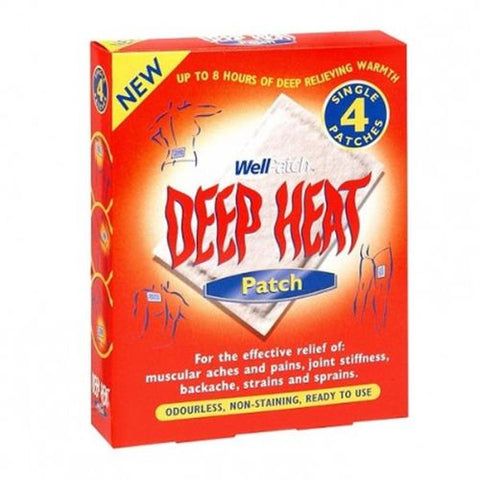 Buy Deep Heat Regular Patch 4 PC Online - Kulud Pharmacy