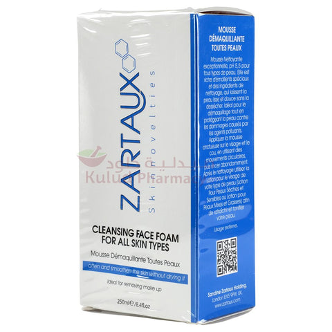 Buy Zartaux Facial Foam Cleanser 250 ML Online - Kulud Pharmacy