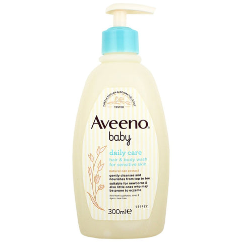 Buy Aveeno Baby Hair Body Wash 300 ML Online - Kulud Pharmacy