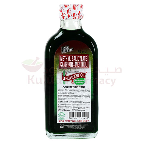 Buy Efficascent Extra Oil 50 ML Online - Kulud Pharmacy