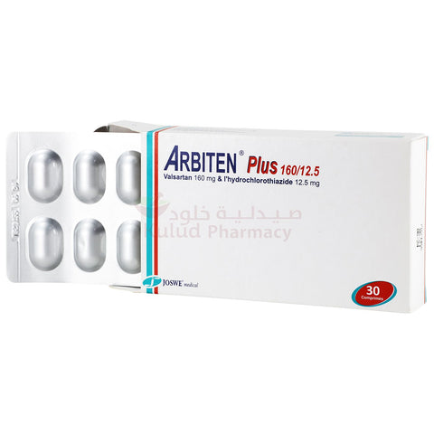 Buy Arbiten Plus Tablet 160/12.5Mg 30 PC Online - Kulud Pharmacy