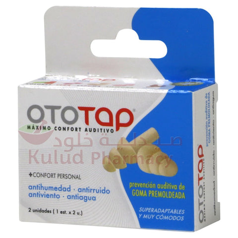 Buy OTOTap Rubber Ear Plug 2 PC Online - Kulud Pharmacy