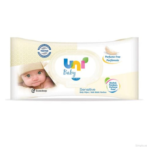 Buy Uni Baby Sensitive Wipes 56 PC Online - Kulud Pharmacy