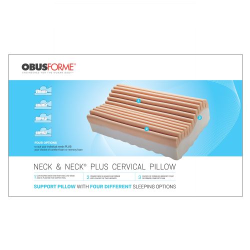 Obusforme Neck And Neck Plus Cervical Pillow Support 1 PC | Back Rest & Cushions Obusforme Neck And Neck Plus Cervical Pillow Support 1 PC | Back Rest & Cushions