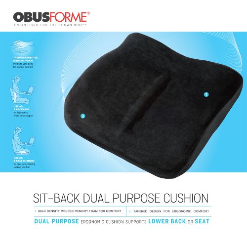 Obusforme Sit Back Cushion Support 1 PC | Back Rest & Cushions Obusforme Sit Back Cushion Support 1 PC | Back Rest & Cushions