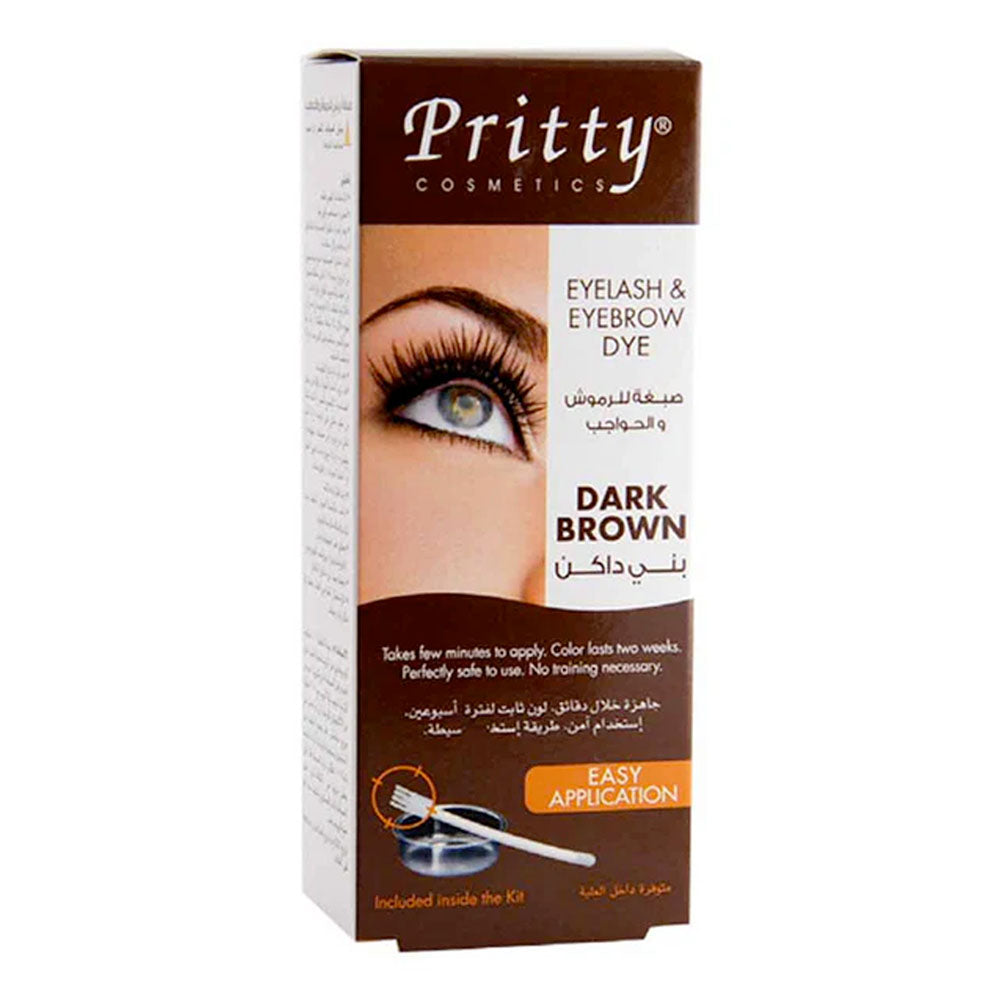 Pritty Eyelash & Eyebrow Dye Dark Brown | Eye Brow Care