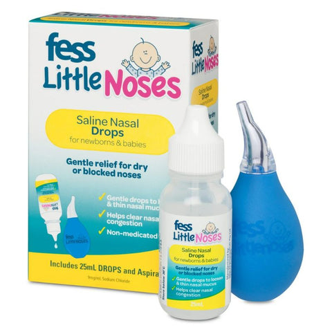 Buy Fess Little Noses +Aspirator 25Ml Nasal Drops 25 ML Online - Kulud Pharmacy