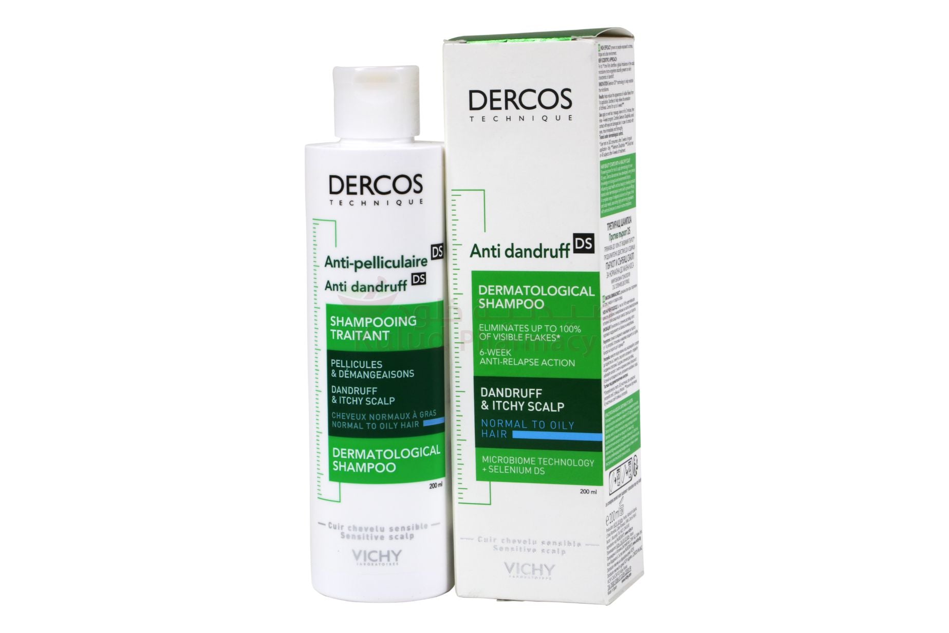 VICHY DERCOS ANTI DANDRAUFF FOR OILY SCALP 200ML | Kulud Pharmacy