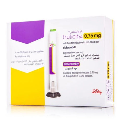 Trulicity 0.75 mg Solution for Injection Pen 4’s