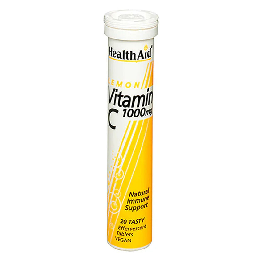 Health Aid Lemon Vitamin C Effervescent Tablet 1000 Mg 20 PC | Kulud ...