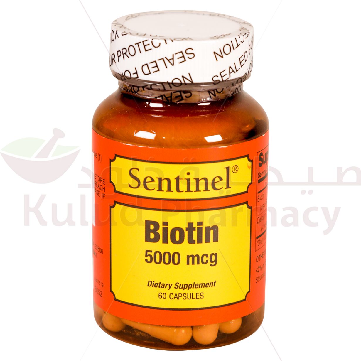 Sentinel Biotin Capsule 5000 Mcg 60 PC | Biotin Sentinel Biotin Capsule 5000 Mcg 60 PC | Biotin