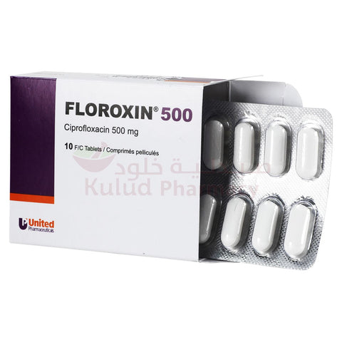 Buy Floroxin 500Mg 10'S Tab Tablet 500 Mg 10 PC Online - Kulud Pharmacy